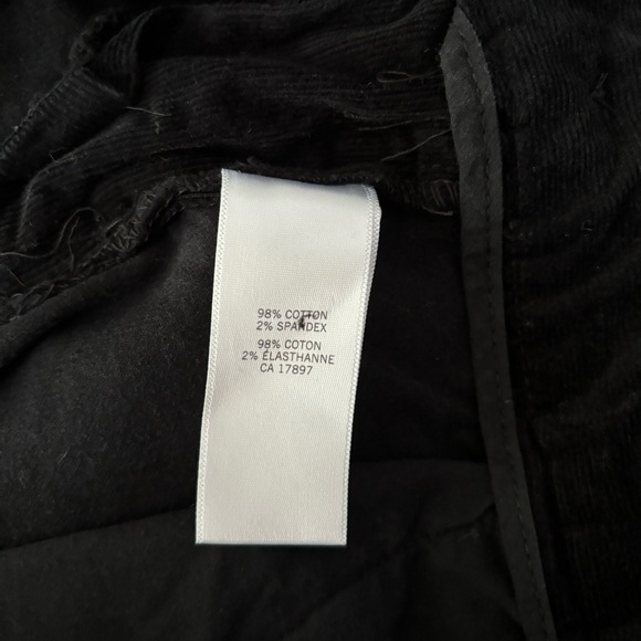Banana Republic Size 6 Black Ryan Fit Cotton Corduroy Skinny Jeans - Picture 10 of 12